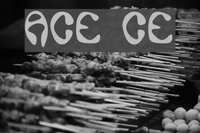 Ace Crikey خط examples