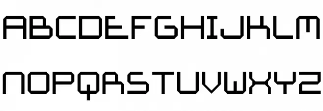 Ace Futurism Regular Шрифта ВЕРХНИЙ
