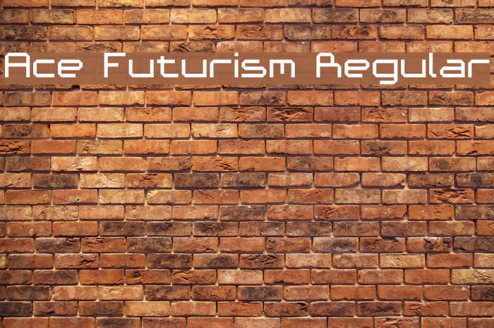 Ace Futurism Regular Font examples