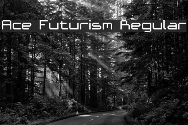Ace Futurism Regular Font examples