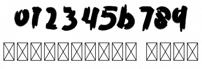 Ace Nova Brush Font OTHER CHARS
