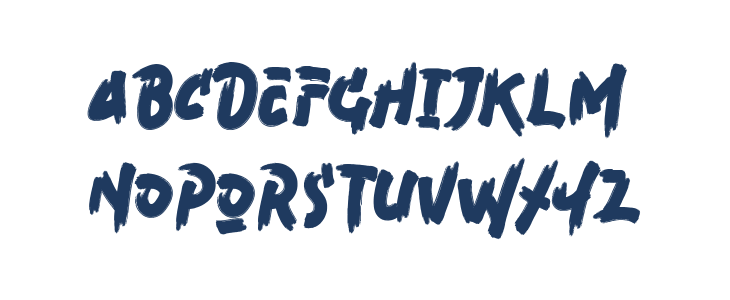 Ace Nova Brush Lowercase