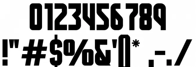 Ace Nova Personal Use Font OTHER CHARS
