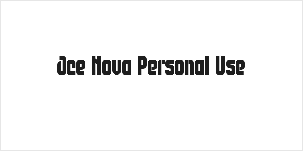 Ace Nova Personal Use Logo