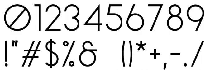 AceSansDemo Font OTHER CHARS