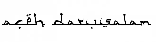 Aceh Darusalam  Free Fonts Download