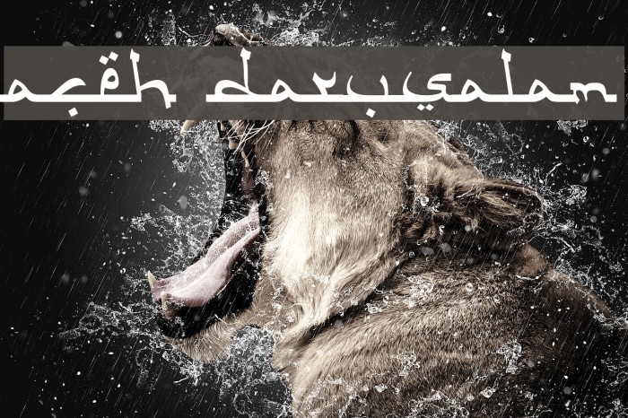 Aceh Darusalam Font examples