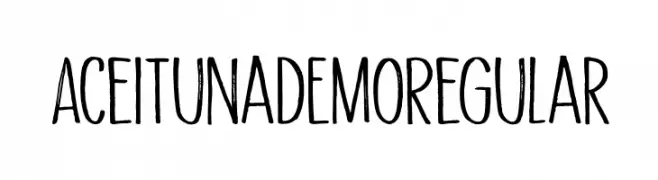 Aceituna DEMO Regular  Frei Schriftart Herunterladen