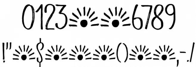 Aceituna DEMO Regular Font OTHER CHARS