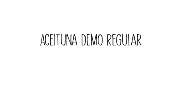 Aceituna DEMO Regular Logo
