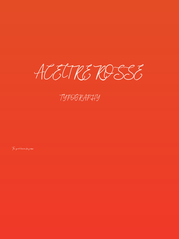 Acelire Rosse Poster