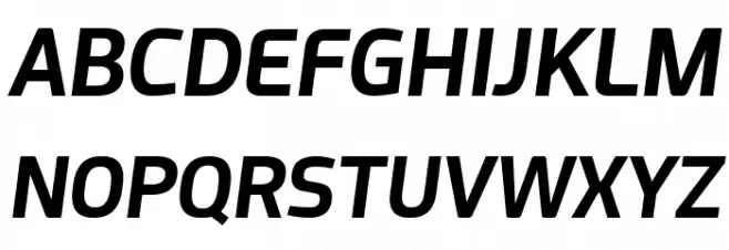 Acephimere Bold Italic Fuentes MAYÚSCULAS