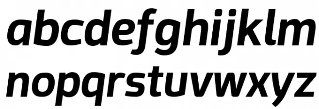 Acephimere Bold Italic Caratteri MINUSCOLO