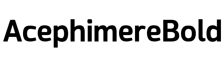 Acephimere Bold Font