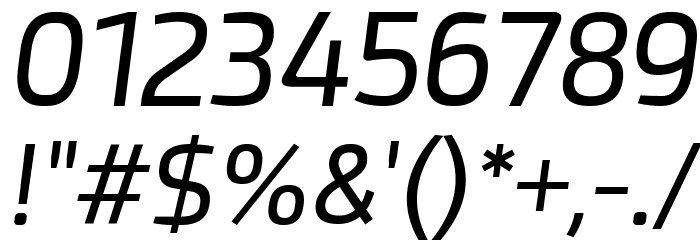 Acephimere Italic Font OTHER CHARS