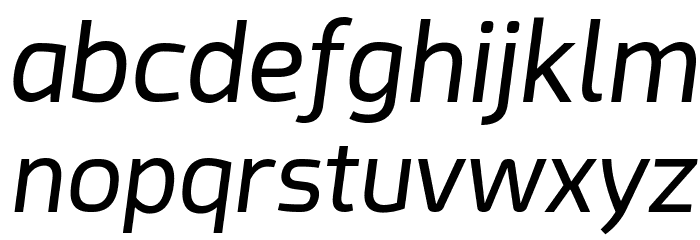 Acephimere Italic Font LOWERCASE
