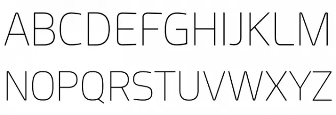 Acephimere Thin フォント 大文字