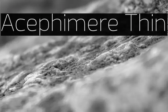 Acephimere Thin Font examples