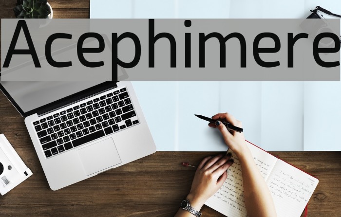Acephimere Font examples