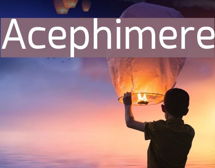 Acephimere Font examples