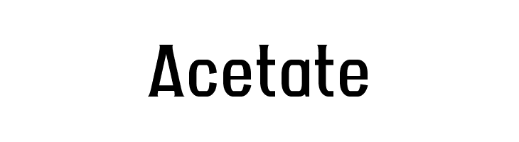 Acetate Шрифта