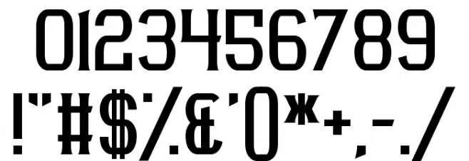 Acetate Font OTHER CHARS