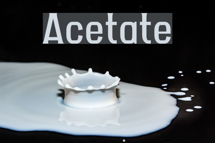 Acetate Шрифта examples