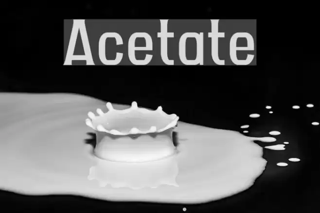 Acetate Font examples