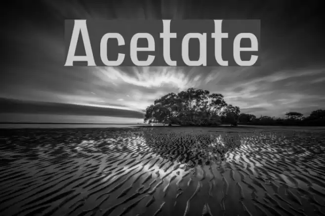 Acetate Font examples