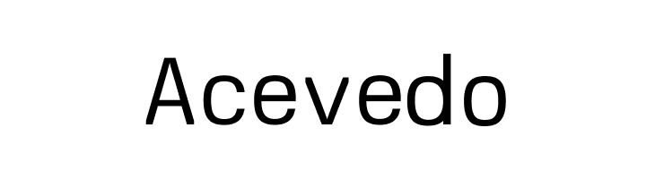 Acevedo  フリーフォントのダウンロード