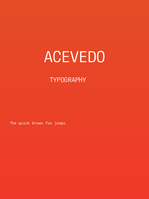 Acevedo Poster