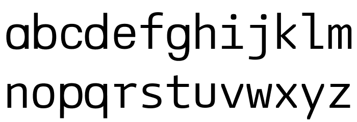 Acevedo Font LOWERCASE
