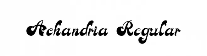 Achandria Regular  لخطوط تنزيل