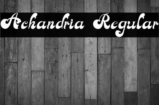 Achandria Regular Font examples