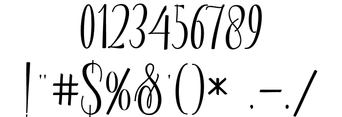 Achange Font OTHER CHARS