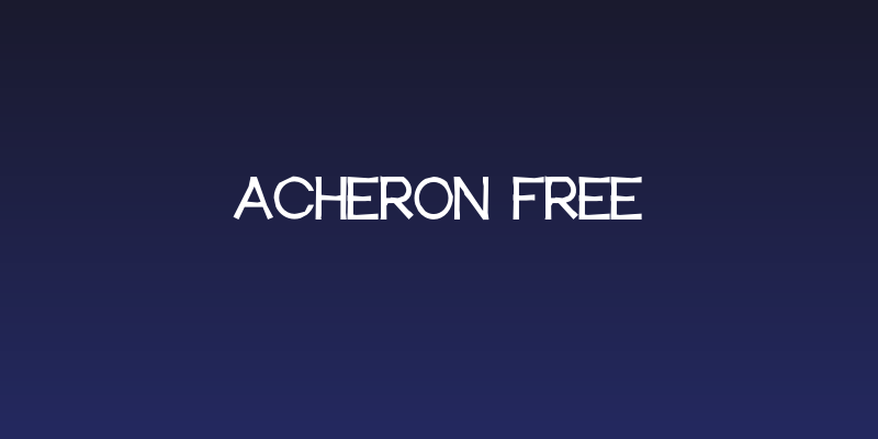 Acheron Free Social Header