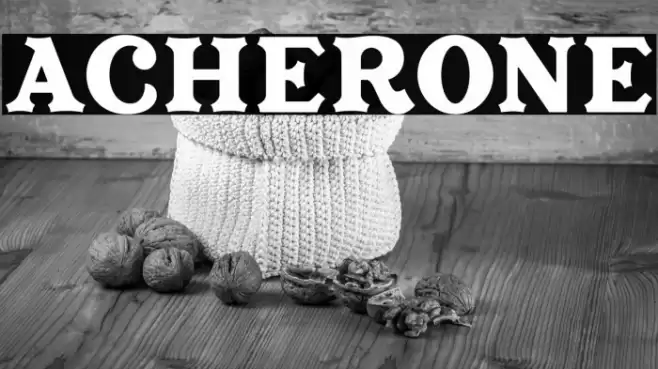 Acherone Шрифта examples