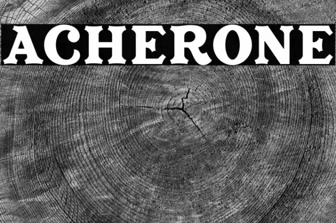 Acherone Шрифта examples