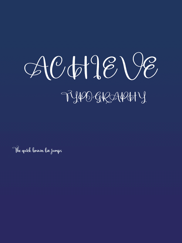 Achieve Poster