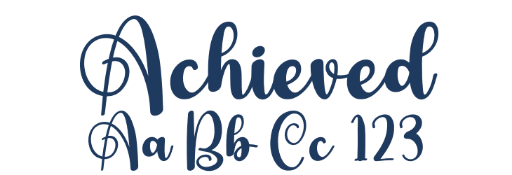 Achieved Font Preview
