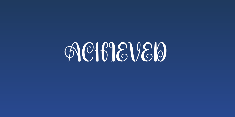 Achieved Social Header