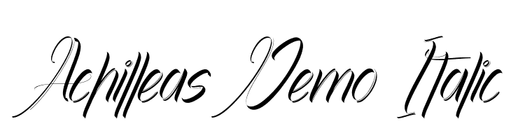 Achilleas Demo Italic  font caratteri gratis