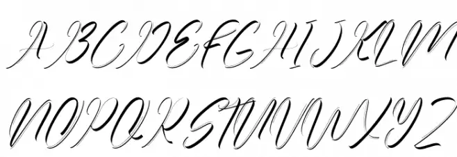 Achilleas Demo Italic Font Litere mari