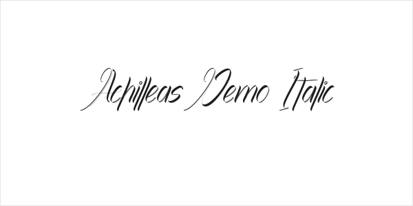 Achilleas Demo Italic Logo