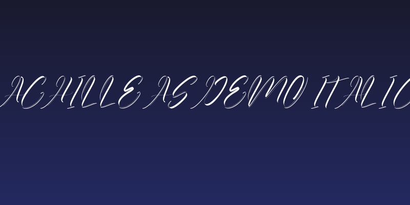 Achilleas Demo Italic Social Header