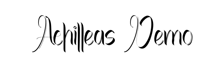Achilleas Demo  baixar fontes gratis