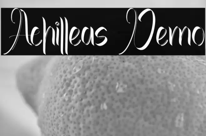 Achilleas Demo Font examples