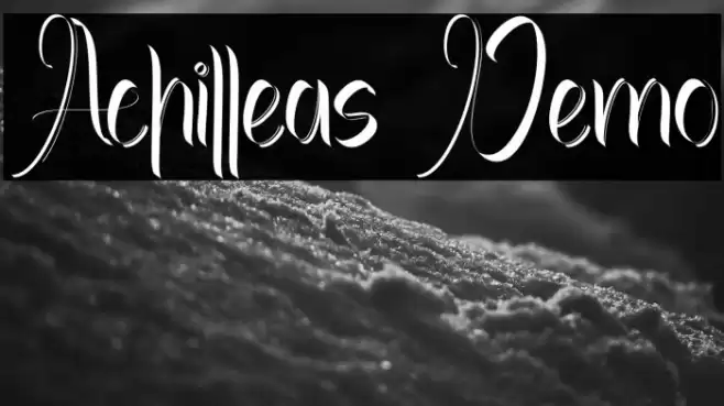 Achilleas Demo Font examples