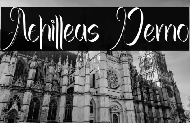 Achilleas Demo Font examples