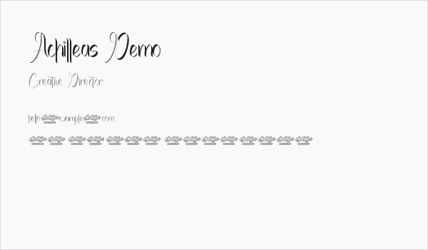 Achilleas Demo Business Card